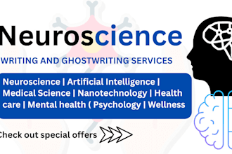 write neuroscience, neurobiology, psychology, health and fitness course content