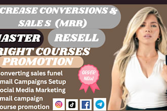do email marketing on course promotion email campaign master resell rights