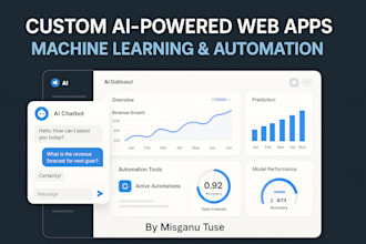 develop a custom ai saas web app with python, fastapi and machine learning