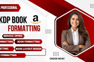 professionally do layout design, typeset and format your manuscripts for KDP