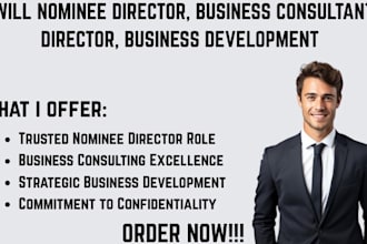 nominee director, business consultant, director, business development