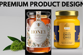 design cosmetic bottle label, supplement label, cbd label design and packaging