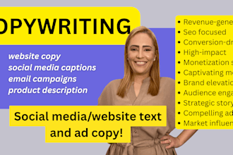 copywriting services ad copy website copy and more