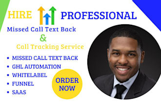 do gohighlevel missed call text back automation and call tracking service