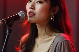sing your track with powerful female vocals in english, spanish or japanese