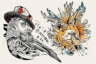 create any design in traditional tattoo or old school style