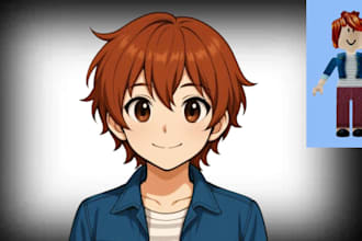 draw your roblox pfp or any pfp in cartoon or anime style in 24 hours