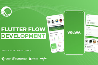 build mobile app for you using flutterflow, with professional and clean design