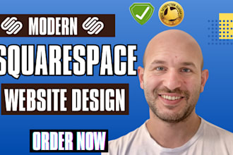 design modern squarespace website design or redesign, web development, site SEO