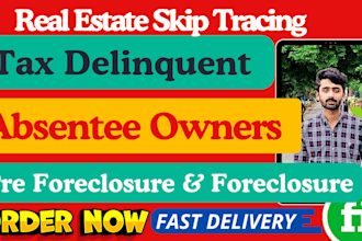 do tax delinquent absentee owners pre foreclosure, foreclosure skip tracing