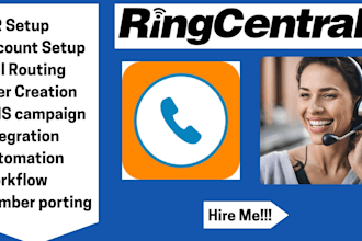 configure ringcentral IVR, routing, SMS, and automation
