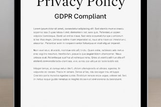 write a gdpr compliant privacy policy and cookie policy for your website