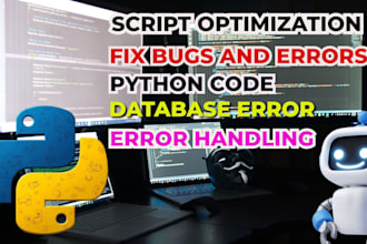 debug, fix, optimize, code, error in python, htmlcss, lua, csharp, unity script