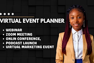 virtual event planning webinar zoom planner speech writing marketing podcast