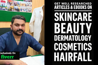 write SEO articles on dermatology skin care and cosmetics