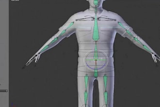 animate second life model, 3d rigging, animation for second life