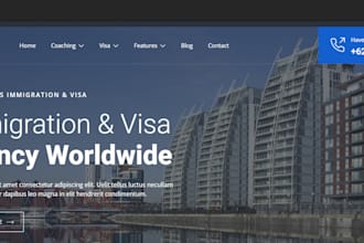 immigration website law firm website visa agency website travel agency website