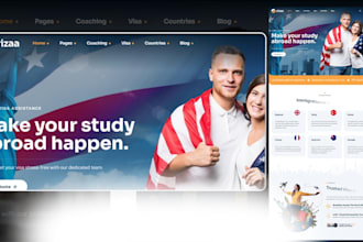 immigration website law firm website visa agency website travel agency website