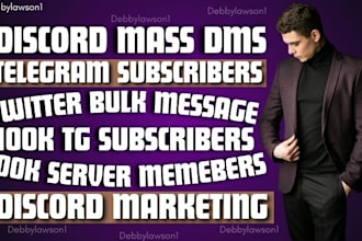 do crypto telegram mass dms discord server bulk message twitter ads marketing
