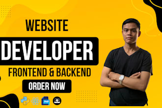 do software development, custom website backend, front end web developer