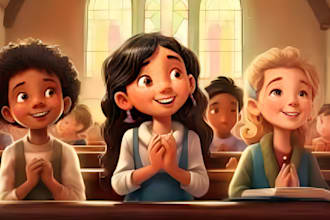 engaging children course christian course, ebook writing and kids activity books