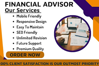 create engaging sco, optimized financial website content, financial advisor, tax