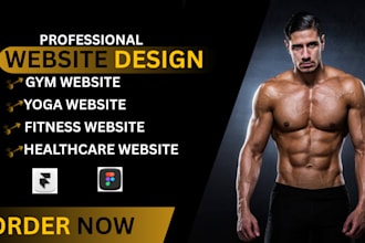 gym website yoga website wellness website fitness website healthcare website