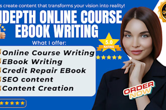write indepth online course, ebook writing, credit repair ebook, lesson plan