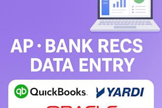 be your ap, bank reconciliation, and ar expert