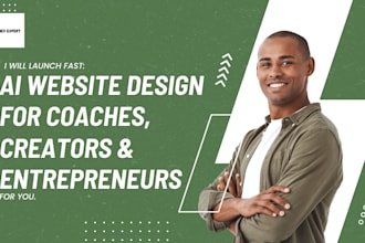 launch fast ai powered website design for coaches creators entrepreneurs