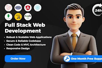 be your full stack web developer, website rebranding, bug fixing