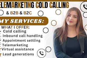 handle cold call, telemarketing and appointment scheduling