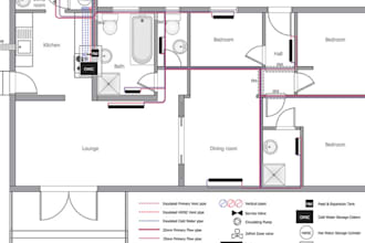 design plumbing plan water supply, drainage and grading plan and pe stamp
