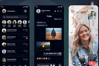 design, develop dating chat app, website online chat app for ios and android
