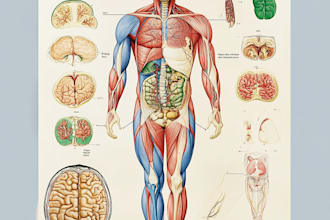 make anatomy, medical and scientific illustrations and diagrams