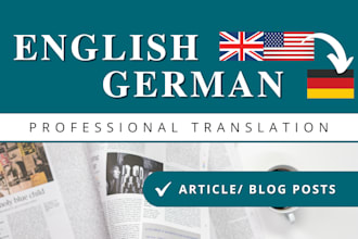 provide a german translation and localization of your blog articles