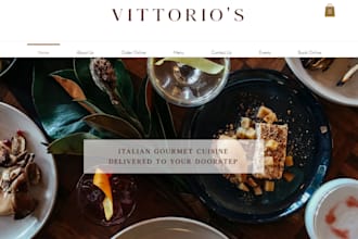 food website restaurant website catering website cafe website bakery website
