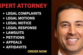 be your civil litigation lawyer and help you prepare lawsuits, motion, complaint