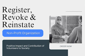 register, revoke, or reinstate your 501c3 nonprofit organization