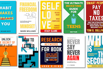 create original amazon kdp book cover design for non fiction