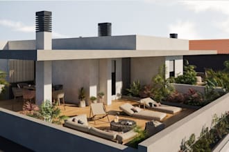 renovate 3d complete real estate house interior and exterior landscape rendering