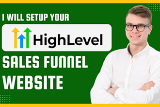setup go highlevel funnel ghl website build gohighlevel online course community