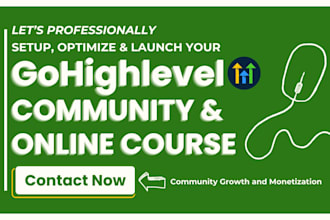 setup gohighlevel community ghl online course setup gohighlevel online community