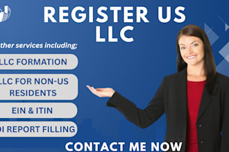 do us llc formation, company registration, itin and register llc for non us