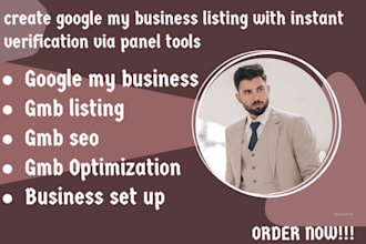 create google my business listing with instant verification via panel tools