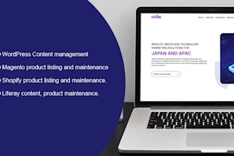 maintain your website and store