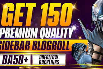 do sidebar blogroll low spam premium quality permanent links