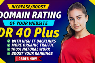 increase dr 40 domain rating 40 plus