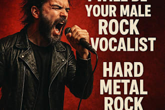 be your male rock vocalist hard metal rock singer