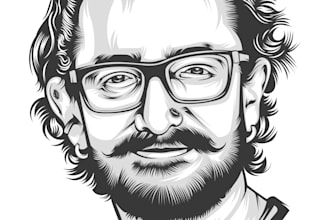 draw line art portrait